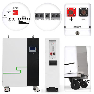 Pin lithium gắn trên tường LiFePO4 48V Để lưu trữ năng lượng mặt trời
