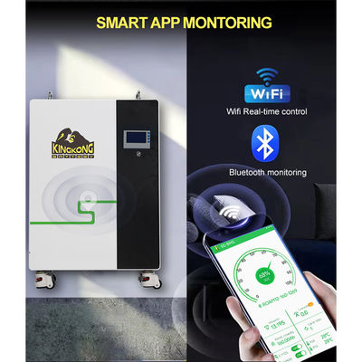 Pin lithium gắn trên tường LiFePO4 48V Để lưu trữ năng lượng mặt trời
