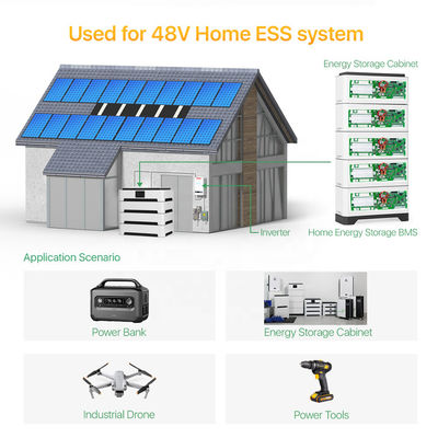 16S 48V Smart BMS cho hệ thống năng lượng mặt trời 100A 200A LiFePO4 Hệ thống quản lý pin