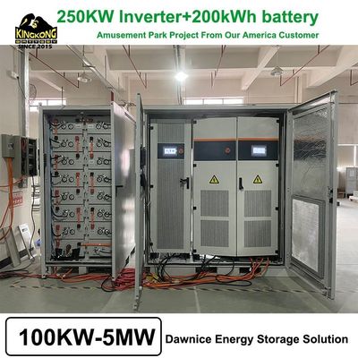 200kw 300kw 200kwh 500kw pin mặt trời 150kw 6m cáp PV Hệ thống lưu trữ năng lượng lai