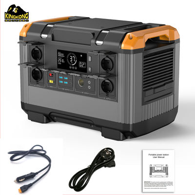 Trạm điện ngoài trời khẩn cấp 2400w với loại pin LiFePO4 và thời gian sạc nhanh