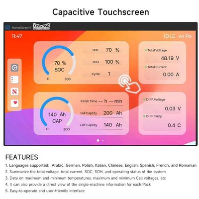 Bộ pin năng lượng mặt trời tùy chỉnh 48V Volt 100Ah 200Ah 300Ah Lifepo4 10Kwh 15Kwh 5Kw Pin Lithium pin trên bánh xe
