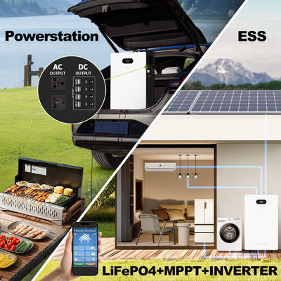 Ngân hàng nhà máy điện All In One Inverter Hybrid Off Grid AC 5kw 10kw 15kw 20kw Hệ thống pin Lithium năng lượng mặt trời LiFePO4