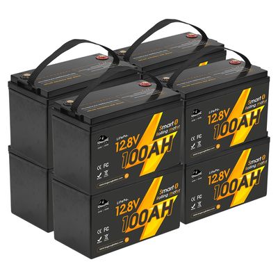 12V 12.8V 24V 48V Volt 100Ah 120Ah 200Ah 300Ah 400Ah Sạc lại Lifepo4 Chu kỳ sâu Li Lithium Ion pin gói niêm phong