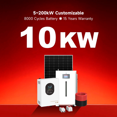 Gói Hoàn chỉnh Lưu trữ tại Nhà Sử dụng Pin 10kwh 30kwh Tắt lưới Điện Lai cho Gia đình Tấm pin lắp trên Mái Nhà Hệ thống Năng lượng Mặt trời
