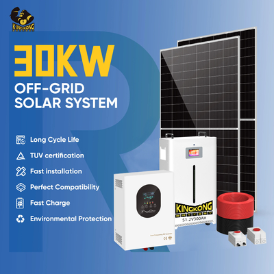 Hệ thống sản xuất năng lượng mặt trời 3Kw 10Kw 20Kw 30Kw Off Grid, Hệ thống năng lượng mặt trời lai Các pin mặt trời có thể được cung cấp nhanh chóng