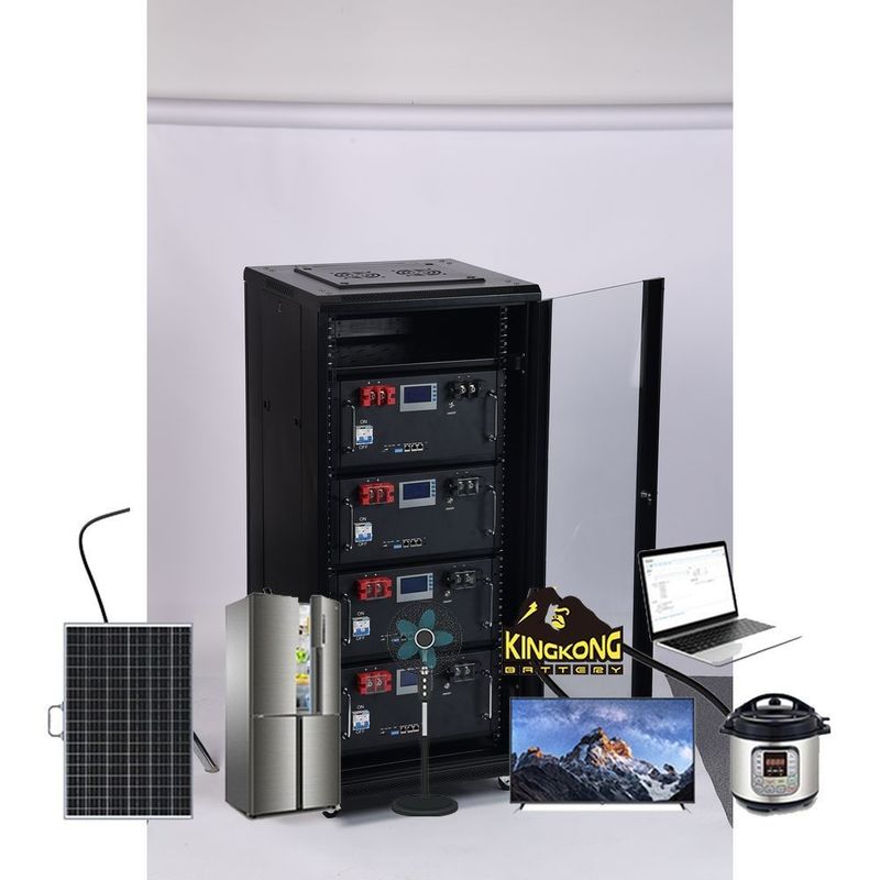 48V 200AH Li-Ion pin mặt trời gói để lưu trữ năng lượng trong máy chủ rack