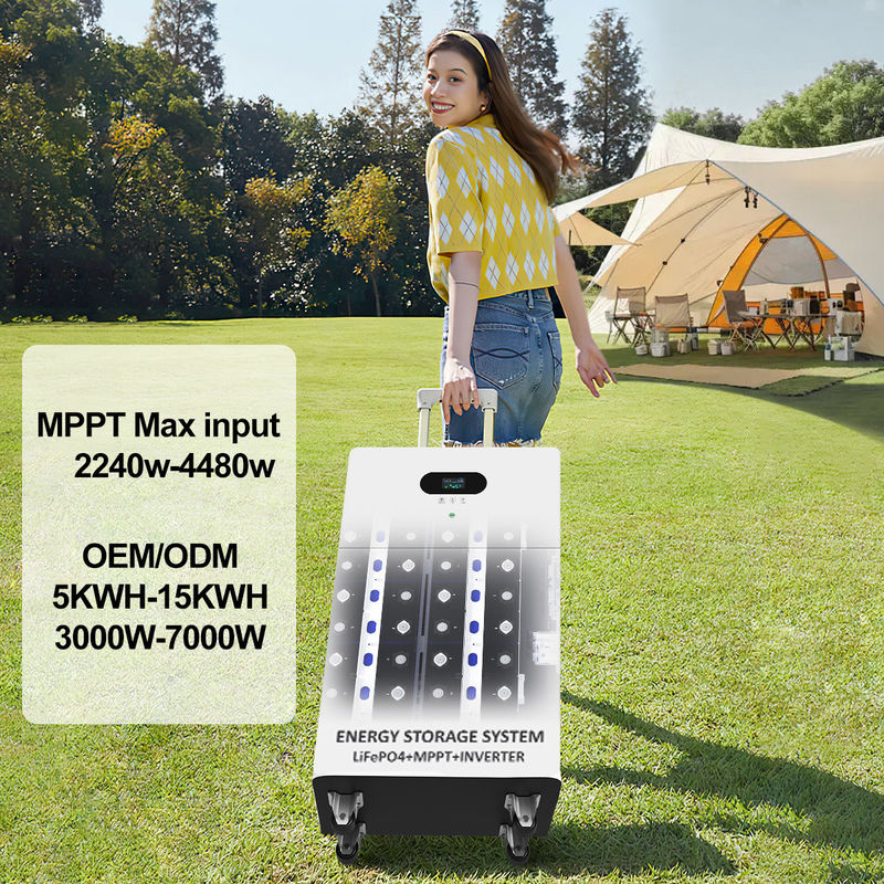 Ngân hàng nhà máy điện All In One Inverter Hybrid Off Grid AC 5kw 10kw 15kw 20kw Hệ thống pin Lithium năng lượng mặt trời LiFePO4