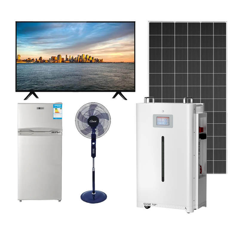 Hệ thống sản xuất năng lượng mặt trời ngoài lưới điện 1000W 110V 220V Lifepo4 Nhà máy điện pin Hệ thống sản xuất năng lượng mặt trời gia đình