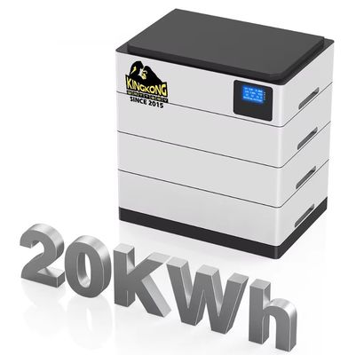 Hệ thống lưu trữ năng lượng mặt trời OEM cho nhà 48V 51.2V 400AH 20KWh pin LiFePO4 chồng lên nhau