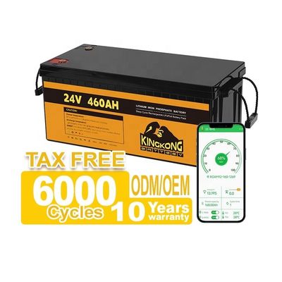 24V 50Ah 60Ah 100Ah 200Ah 230Ah 300Ah 400Ah 460Ah Iron Lithium LifePo4 pin với BMS