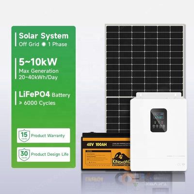 110V/220V/230V Điện áp đầu ra vào và tắt lưới Hệ thống năng lượng mặt trời cho nhà Panel Kit