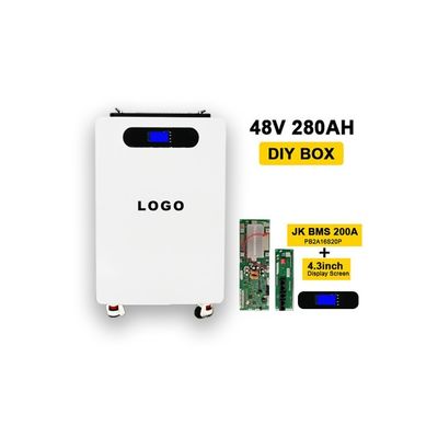 280ah Lifepo4 BMS hộp pin DIY bộ pin với bánh xe và vỏ đứng thẳng đứng