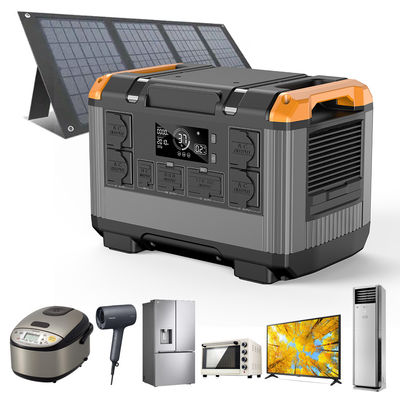 Trạm điện ngoài trời khẩn cấp 2400w với loại pin LiFePO4 và thời gian sạc nhanh