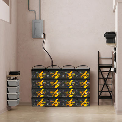 12V 12.8V 24V 48V Volt 100Ah 120Ah 200Ah 300Ah 400Ah Sạc lại Lifepo4 Chu kỳ sâu Li Lithium Ion pin gói niêm phong
